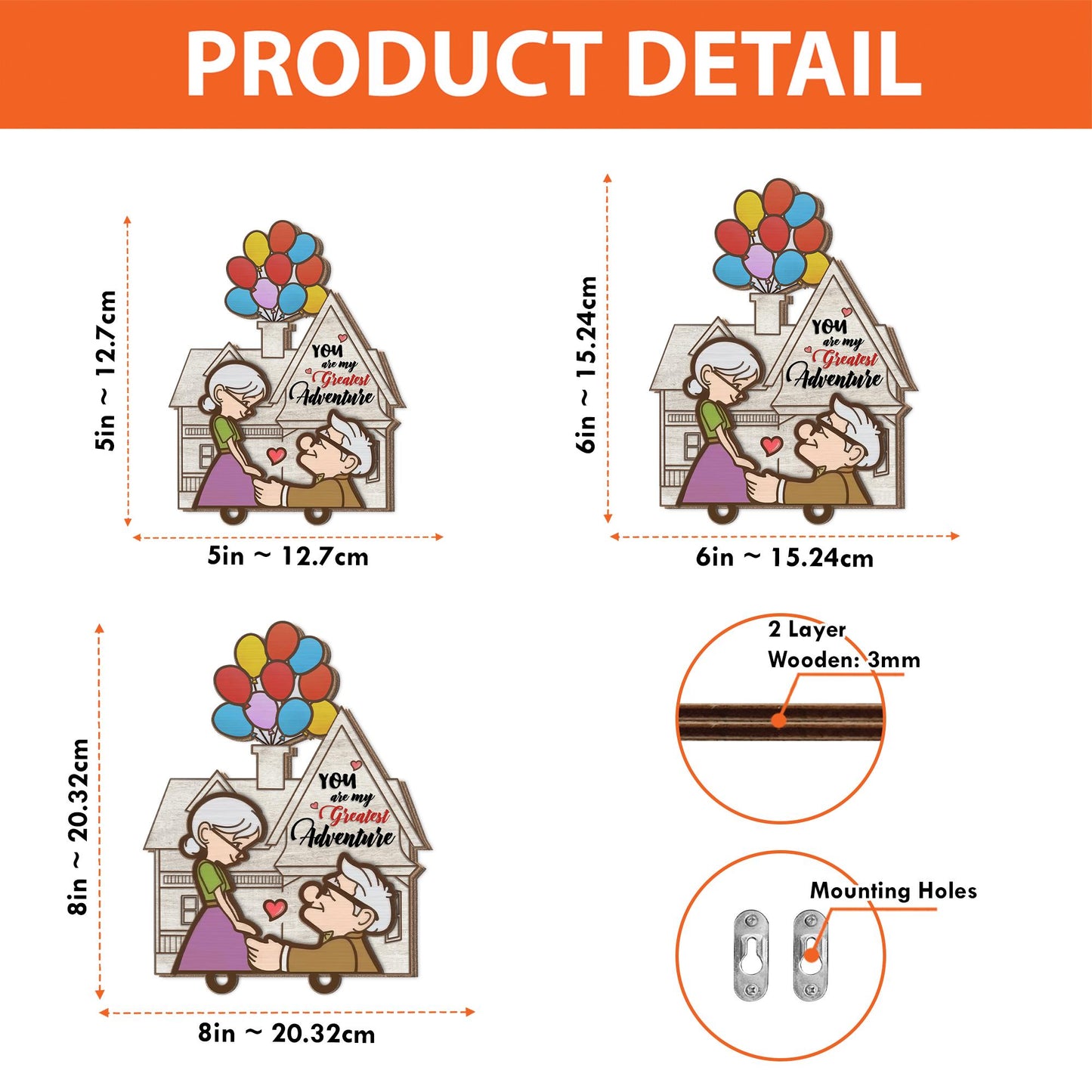 Personalized Couple Up House Keychain, Couple Key Holder, Anniversary Gift Idea, Gift for Couples, Up Movie Inspired Keychain, New Home Gift