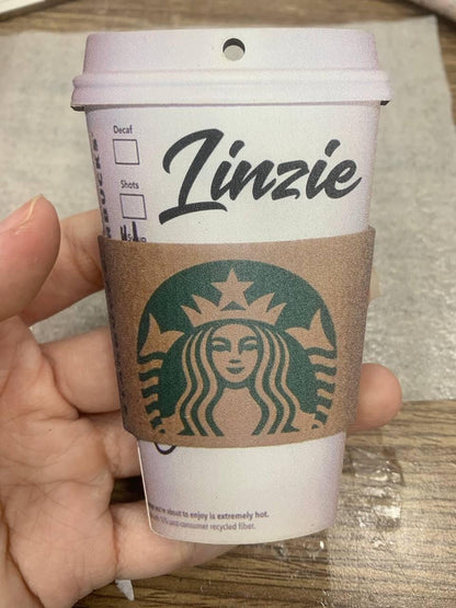 Personalized Coffee Cup Christmas Ornament, Misspelled Name Gift