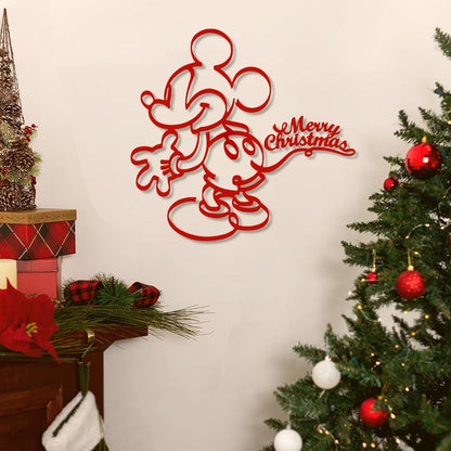 Mickey Merry Christmas Welcome Sign: Disney X-mas Door Hanger, Metal Sign and Wood Sign 2025
