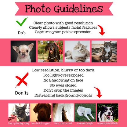 Personalized Pet's Photo Christmas Tree Topper, Custom Cat Dog Photo Tree Topper, Custom Name Tree Topper, Christmas Tree Decor Cat Dog Gift