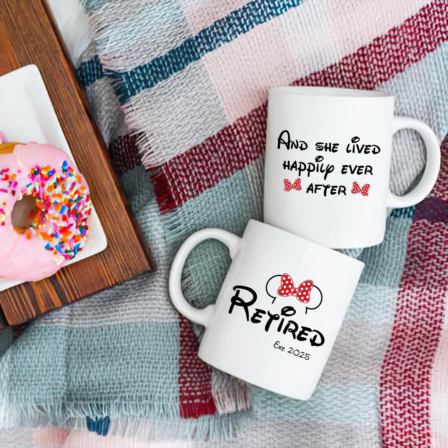 Personalized Minnie Mouse Retired Mug, Disney Retired Mug, Funny Retired Gift, Cartoon Lover Mug, Coworker Gift, Boss Retirement, 2025 Mug