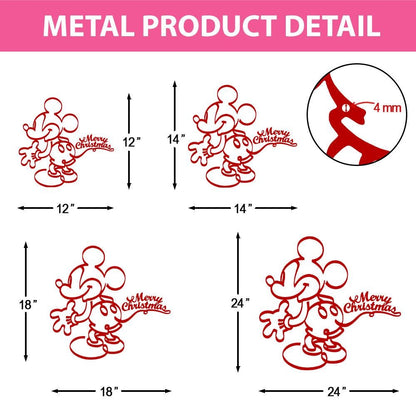 Mickey Merry Christmas Welcome Sign: Disney X-mas Door Hanger, Metal Sign and Wood Sign 2025