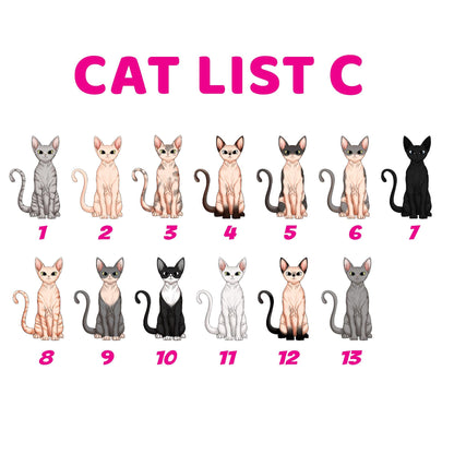 Personalized Cat Christmas Ornament: Meowy Catmas Glass Ornament