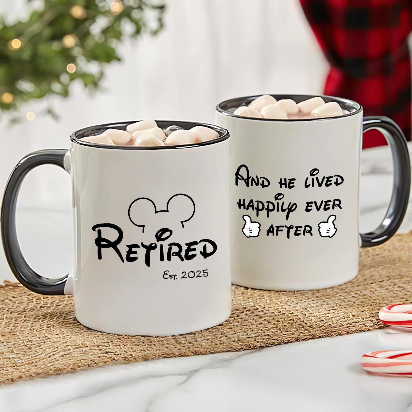 Personalized Mickey Mouse Retired Mug, Disney Retired Mug, Funny Retired Gift, Cartoon Lover Mug, Coworker Gift, Boss Retirement, 2025 Mug