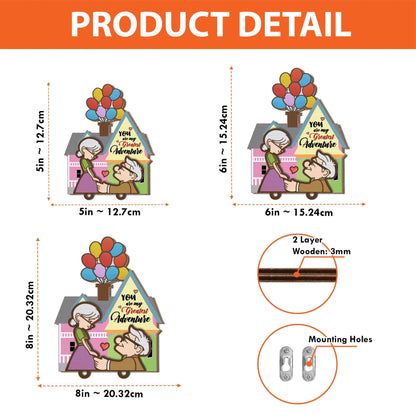 Personalized Couple Up House Keychain, Couple Key Holder, Anniversary Gift Idea, Gift for Couples, Up Movie Inspired Keychain, New Home Gift