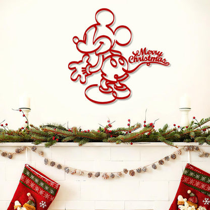Mickey Merry Christmas Welcome Sign: Disney X-mas Door Hanger, Metal Sign and Wood Sign 2025