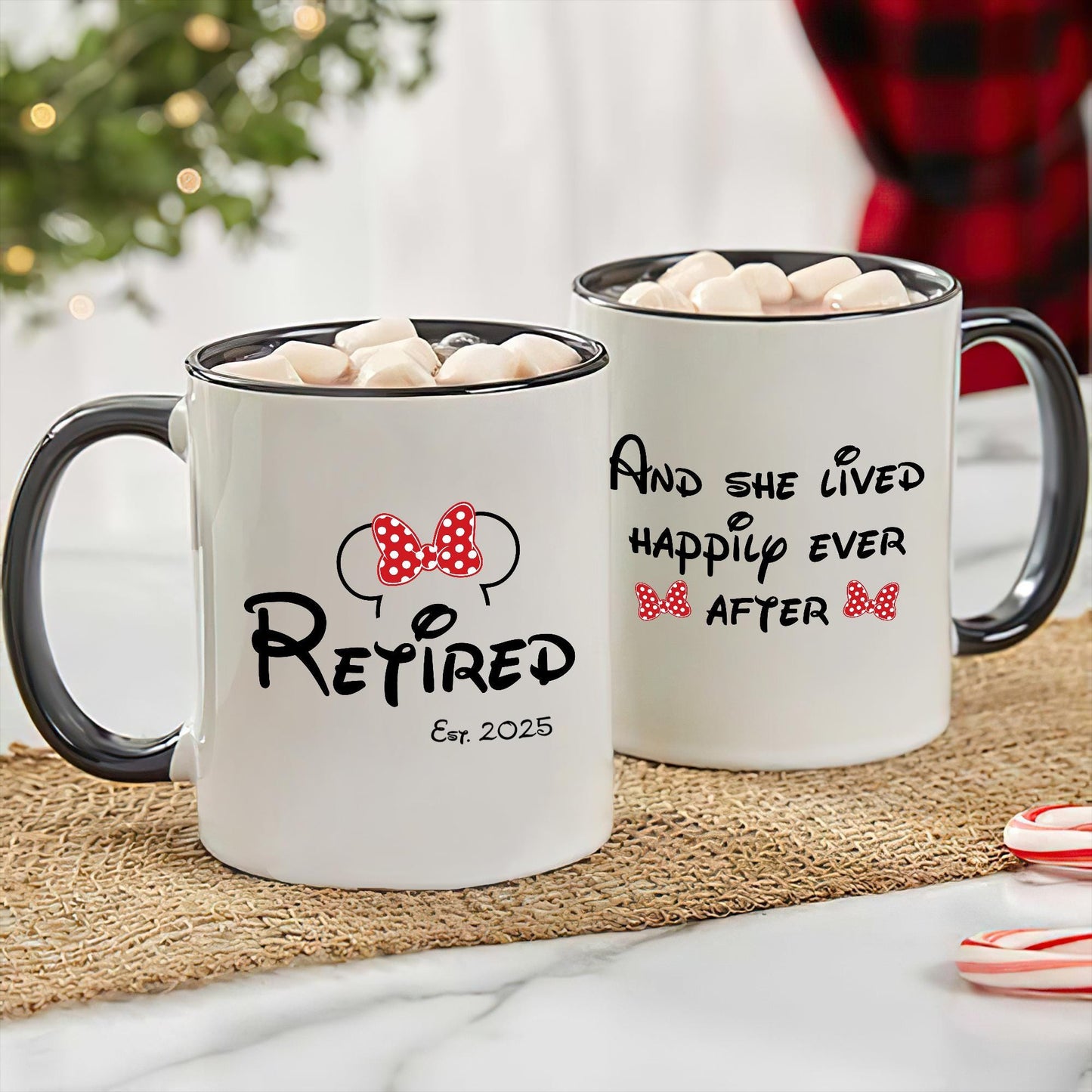 Personalized Minnie Mouse Retired Mug, Disney Retired Mug, Funny Retired Gift, Cartoon Lover Mug, Coworker Gift, Boss Retirement, 2025 Mug
